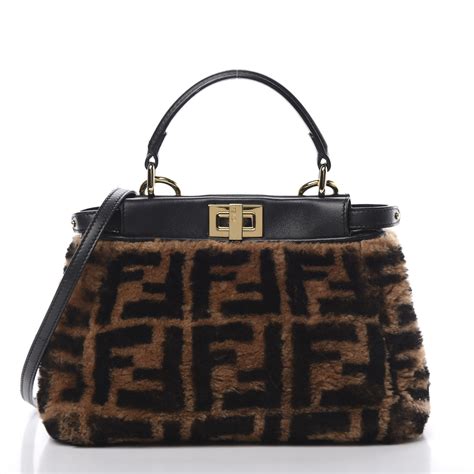 fendi mini peekaboo eyes|fendi peekaboo mini shearling.